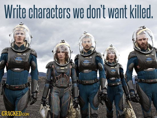 Write characters we don't want killed. CRACKEDcO COM