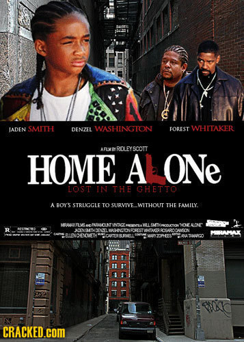 IADEN SMITH DENZEL WASHINGTON FOREST WHITAKER AFLMBRDLEYSCOTT HOME AlONe LOST IN THE GHETTO A BoY'S STRUGGLE TO SURVIVE.WITHOUT THE FAMILY MBUAYDLUE H
