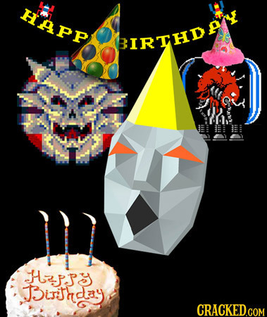 HAPP BIRTHD Hsy Tuthday CRACKED GOM