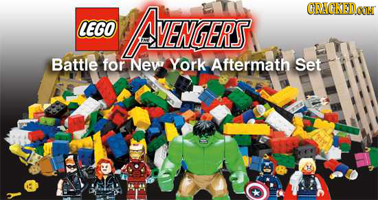 AVENGERS CRACKED.COM CEGO Battle for Nevy York Aftermath Set