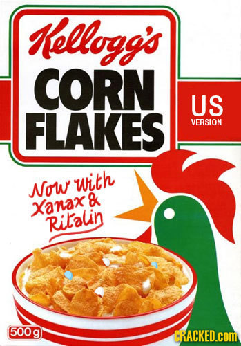 Kellogg's CORN US FLAKES VERSION with Now B Xanax Rilalin 500 g CRACKED.COM