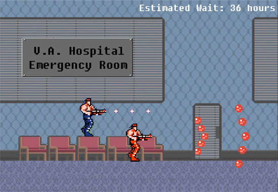 Estimated Wait: 36 hours U.A. Hospital Emergency Room 