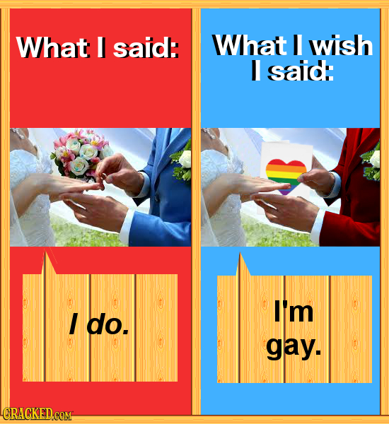 What I said: What L wish L saiid: I'm I do. gay. GRACKED.CQM 