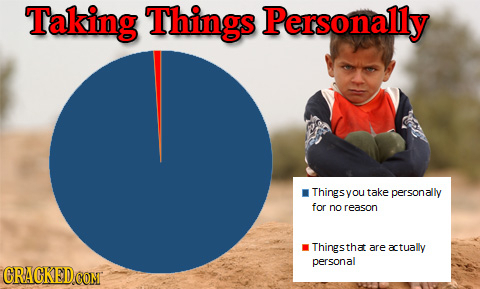 Taking Things Personally Thingsyou take personally for no reason Thingstha are actually personal GRACKEDCOMT