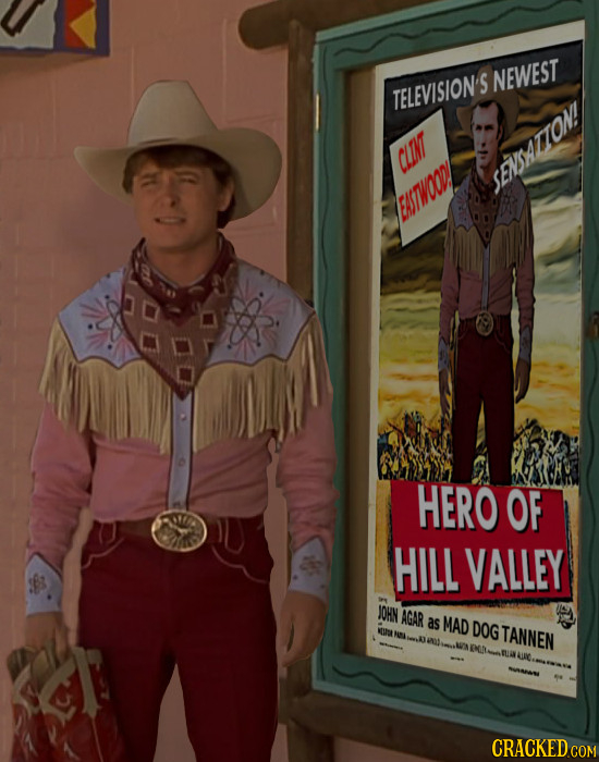 NEWEST TELEVISION'S CLIN SENSATTON EATWOOD HERO OF HILL VALLEY OHN AGAR as MAD VRSL DOGTANNEN CRACKED CO