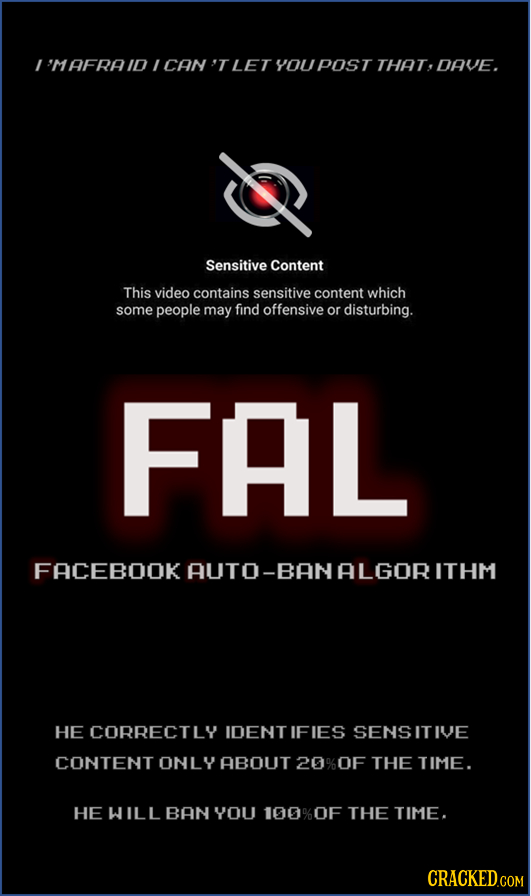 I MAFRA ID / CAN 'T LET YOU POST THAT, DAVE. Sensitive Content This video contains sensitive content which some people may find offensive or disturbin