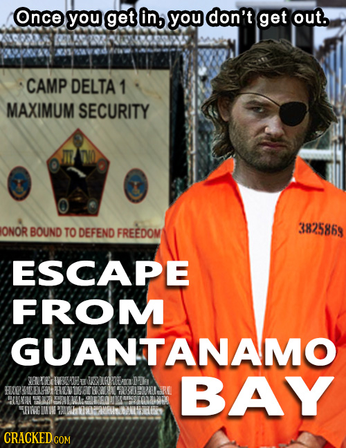 Once you get in, you don't get out. CAMP DELTA 1 MAXIMUM SECURITY ONOR BOUND 3825863 TO DEFEND FREEDOM ESCAPE FROM GUANTANAMO SALD TVRIT E FANGODRE Dh