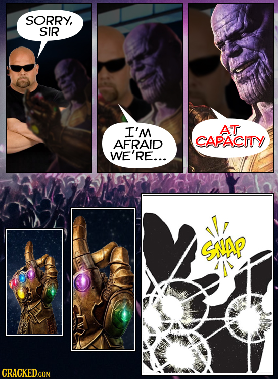 SORRY, SIR I'M AT AFRAID CAPACITY WE'RE... SMAP CRACKED.COM