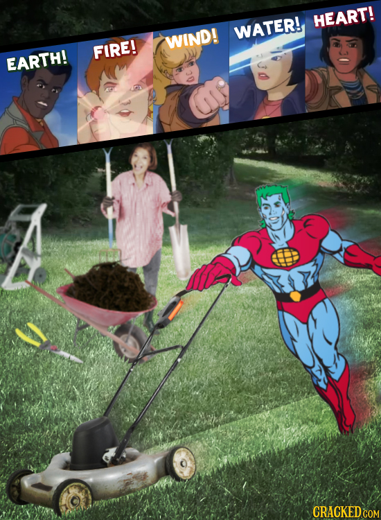 HEART! WATER! WIND! FIRE! EARTH!