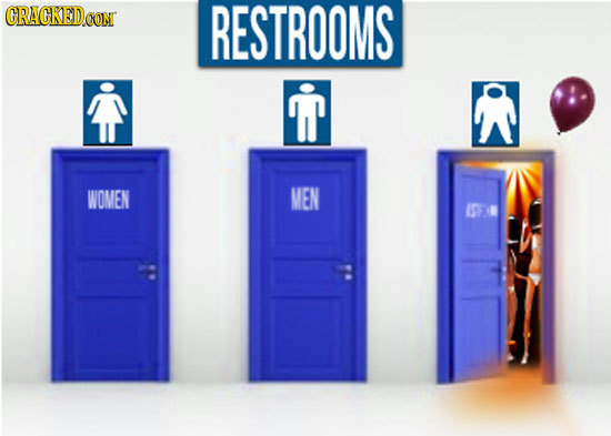 CRAGKED.OON RESTROOMS WOMEN MEN