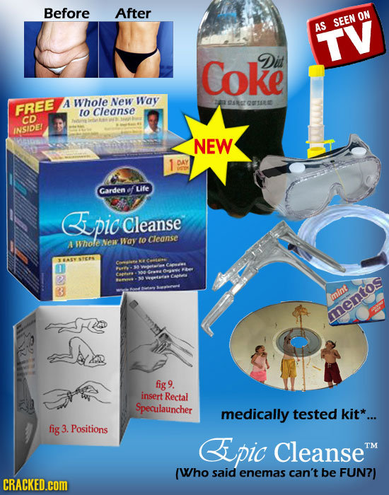 Before After ON AS SEEN TV Coke Dit A Whole New Way SAREZ OTTERD FREE to Cleanse CD INSIDE! NEW 1 DAY Garden of Life C pic Cleanse Ves Way to Cleonse