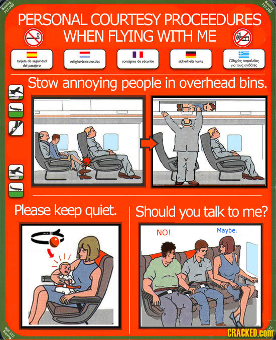 737.300 137-300 PERSONAL COURTESY PROCEEDURES WHEN FLYING WITH ME carjeta serridsd veliheidsinstructies consignes de securite sicherheits kcarte Oeyie