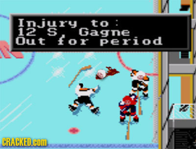 InJury to: 12 S Gagne Out for period CRACKED. WUAMULAMAMOULCMAME