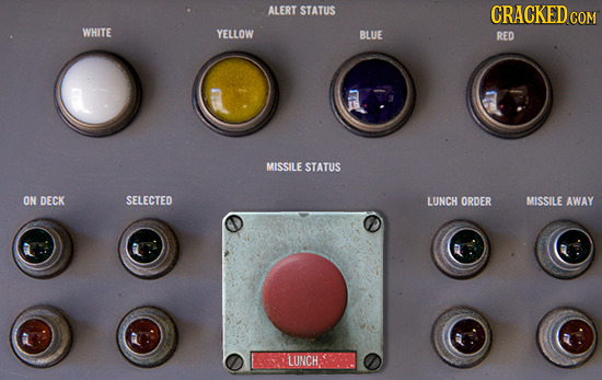 ALERT STATUS CRACKEDC COM WHITE YELLOW BLUE RED MISSILE STATUS ON DECK SELECTED LUNCH ORDER MISSILE AWAY LUNCH
