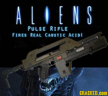 ALIENS PULSE RIFLE FIRES REAL CAUSTIC ACid! 98 CRACKED.cOM 