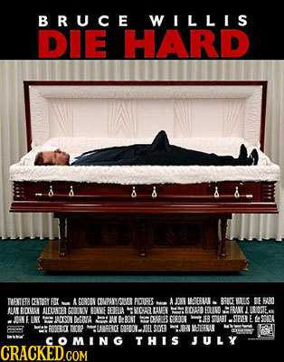 BRUCE WILLIS DIE HARD A TAENT ETH CETIGY FD AGO3DON CONPANYEMER PMIIRES A JL O EE I BRICE S BE BARO hi BLAR BOA BEVALCER GOOMV BAWE BEALIA VOSA LAVE E