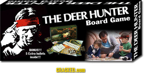THE DEER HUNTER Gar Game Board Bo: tt BONUS!!! 5 Extra bullets inside!!! HEDEERHON CRACKED.EOM
