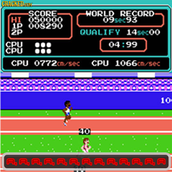 SCORE WORLD RECORD HI 050000 0956c93 1p 008290 2p QUALIFY 1450c00 CPU 04:99 CPU CPU 0772cn CPU 1066cn/sec 10 40 AAAAAAAAAAAAA