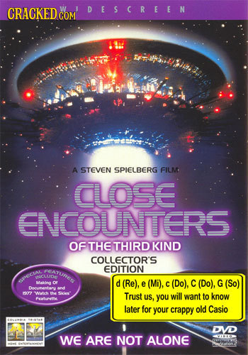 CRACKED DESCREEN COM A STEVEN SPIELBERG FILM CLOSE ENCOUNTERS OF THE THIRD KIND COLLECTOR'S ParuRUS EDITION NCLUDE PCAL Makding of d (Re), e (Mi), C (