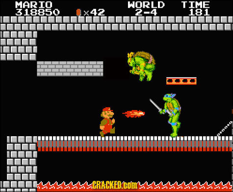 MARIO WORLD TIME 318850 42 2-4 181 CRACKEDT