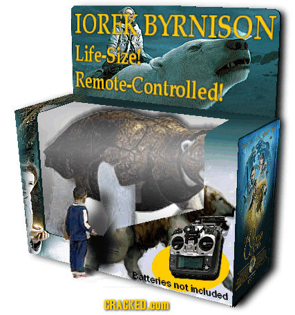 IOREK BYRNISON Life-Size! Remote-Controlled! Battenes not included CRACKED.cM