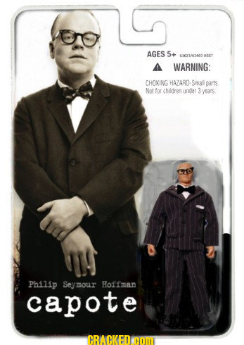 AGES 5+ 262103 aet WARNING: CHOKING HAZARD-Snail parts Nof for chddren under 3 years Philip Seymour Hoffman capote CRACKEDCOME