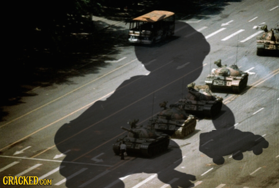 26 Iconic Photographs Changed by Adding a Single Shadow
