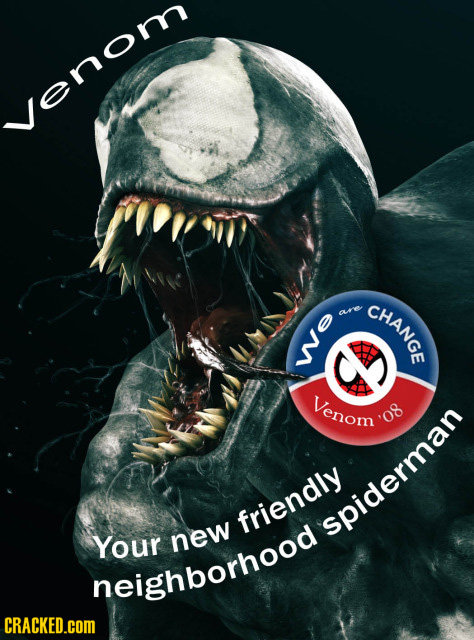 enom ChANGE We Venom 80. friendly Your new spidee neighborhood CRACKED.COM 