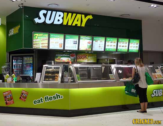 SUBWAY SUBINT 7 LOG smroOThhes SUB WIN flesh. eat