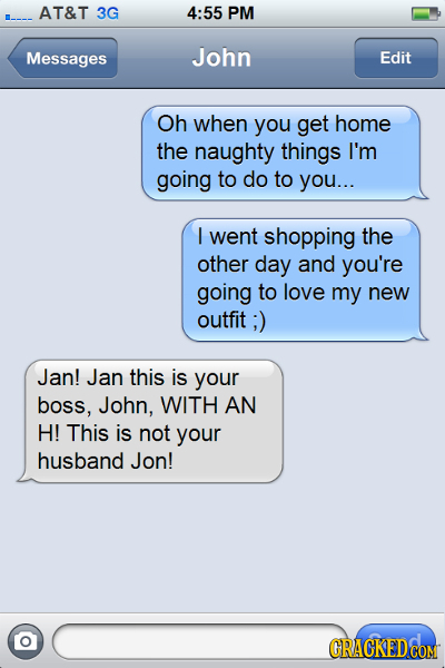 The 17 Most Disastrous 'Sexts' Possible