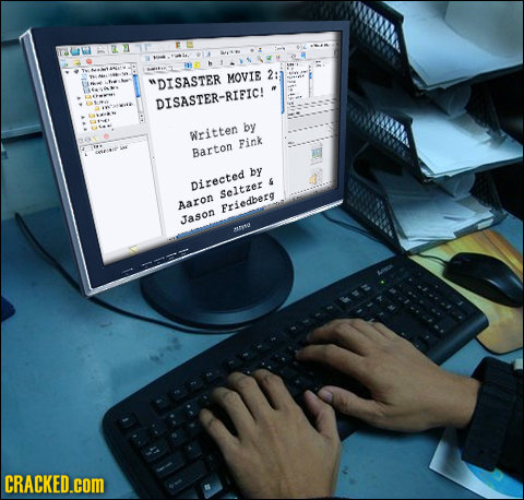 MOVIE 2: DISASTER DISASTER-RIFIC! aes by Written Fink Barton by Directed 4 Seltzer Aaron Friedbera Jason CRACKED.cOM