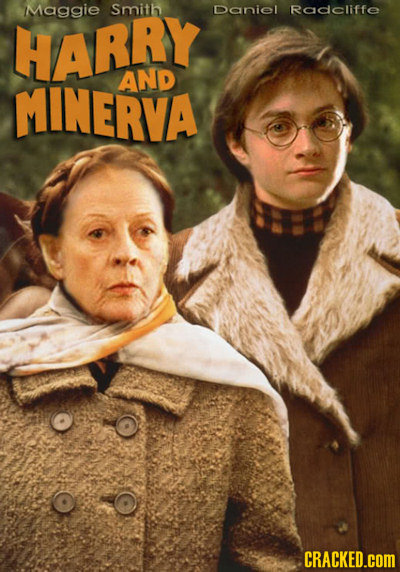 Maggie Smith Daniel Radcliffe HARRY MINERVA AND CRACKED.COM
