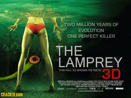 TWO MILLION YEARS OF EVOLUTION ONE PERFECT KILLER THE LAMPREY THIS FALL 3D SHOWS ITS TEETH 3D E N CRACKED.COM