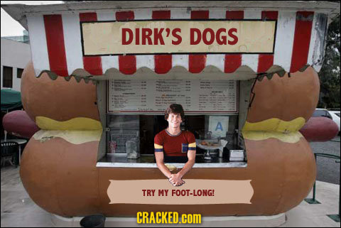 DIRK'S DOGS A TRY MY FOOT-LONG! CRACKED.coM