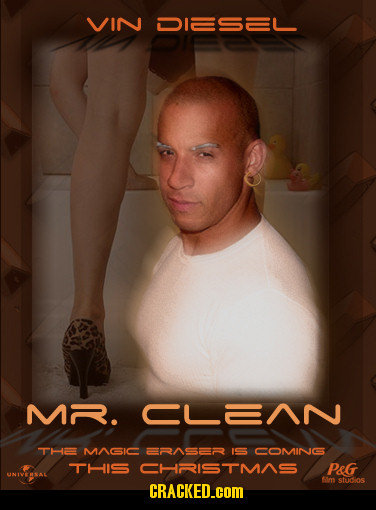 VIN DIESEL MR. CLANN THE MAGIC ERASER IS5 COMINGS THIS CHRRISTMAS PeG im stdios CRACKED.cOM