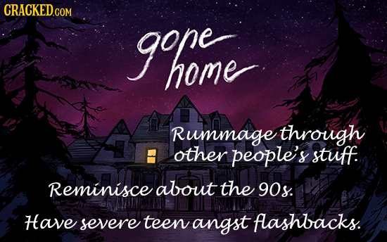 CRACKED.COM home Rummage through other people's stuff. Reminisce about the 9os. Have severe teen angst flashbacks.