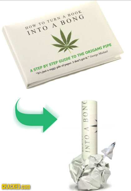 BOOK A TURN BONG TO A HOW INTO PIPE ORIGAMT THE Michacl TO Geotgse it. GUIDE et 1 ant' STEP BY of paper. pile A STEP wvecy iust IC's BONC A INTO CRA