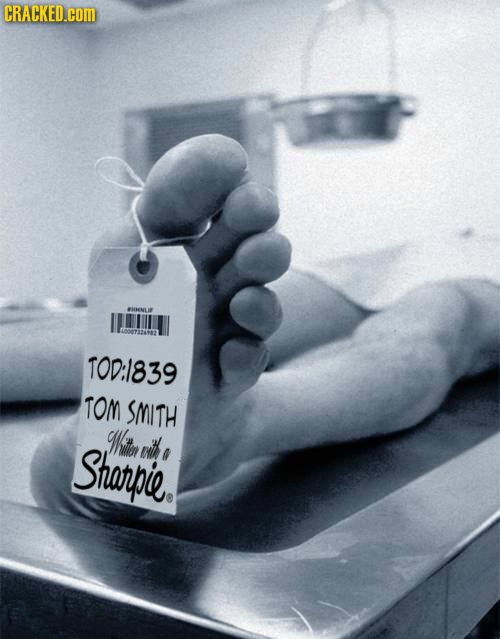 CRACKED.COM TOD:1839 TOM SMITH in Sharpie mitk a