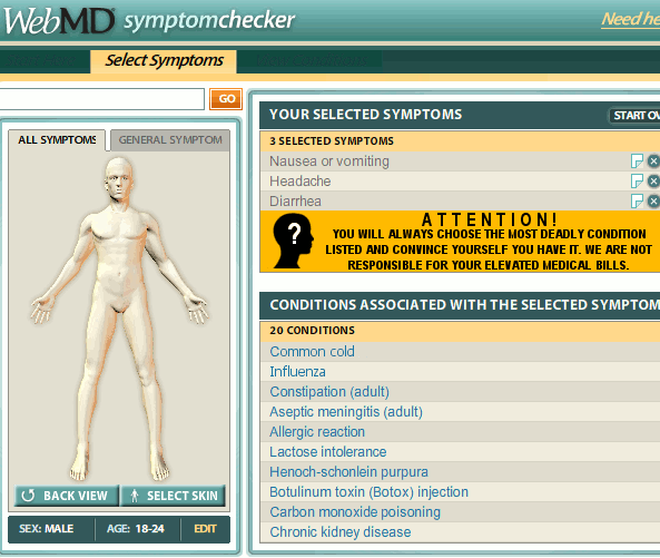 If Everything in Life Listed the Side Effects
