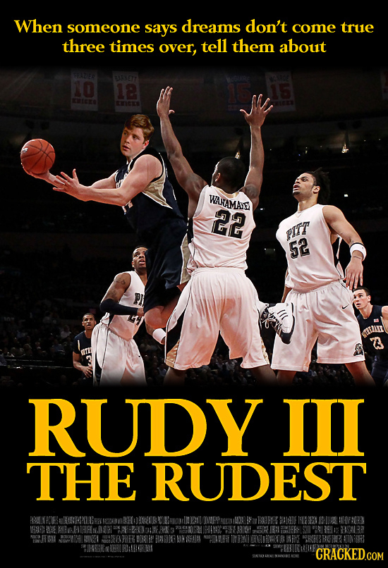 When someone says dreams don't come true three times over, tell them about FA2E BRNETY 10 18 15 IEE ICE WANAMAIE 22 pIIT 52 LN 3 RUDY ILI THE RUDEST i