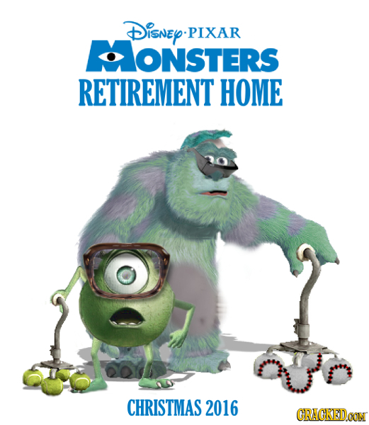 Disney PIXAR CLONSTERS RETIREMENT HOME CHRISTMAS 2016 CRACKEDOON