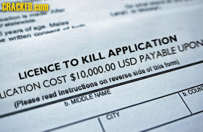 CRACKED.C 001 COM e 646 as 4 I 0 aw - Males of 0 yeare COMNA WTRten UPON APPLICATION KILL PAYABLE TO USD form) this Of LICENCE $10,00000 side COST rev