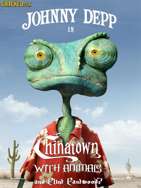 CRACKED COM JOHNNY DEPP IN hinatown WItH ANIMALS and lin Pastoob?