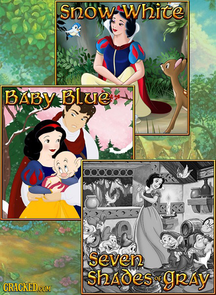 Snow White BABy BLUe OOOOOOO Seven Shades of gRAY