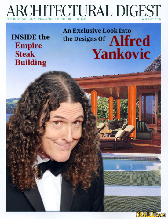 ARCHITECTURAL DIGEST THE INTERNATIONAL MAGAZINE OF INTERIOR DESIGN AUGUST 2004 An Exclusive Look Into INSIDE the the Designs Of Alfred Empire Steak Ya