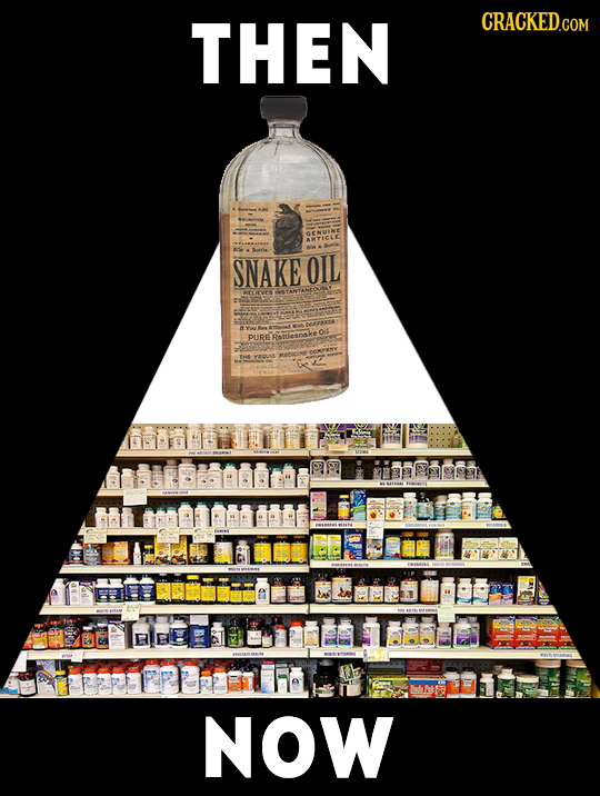 THEN CRACKED.COM OENUINE ARTICLE SNAKE OIL o' PURE Ratasoske 18 aaor NOW
