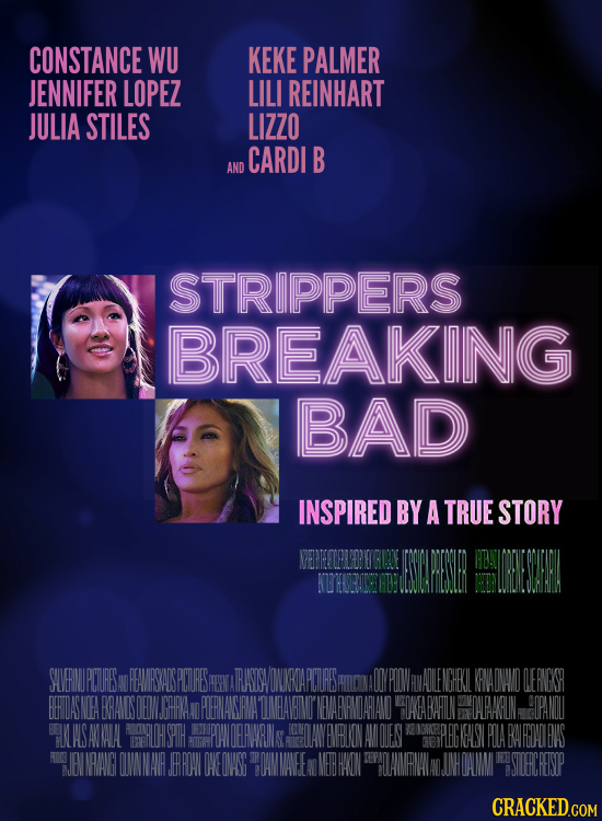 CONSTANCE WU KEKE PALMER JENNIFER LOPEZ LILI REINHART JULIA STILES LIZZO CARDI B AND STRIPPERS BREAKING BAD INSPIRED BY A TRUE STORY SUVERMUPCTURESAN