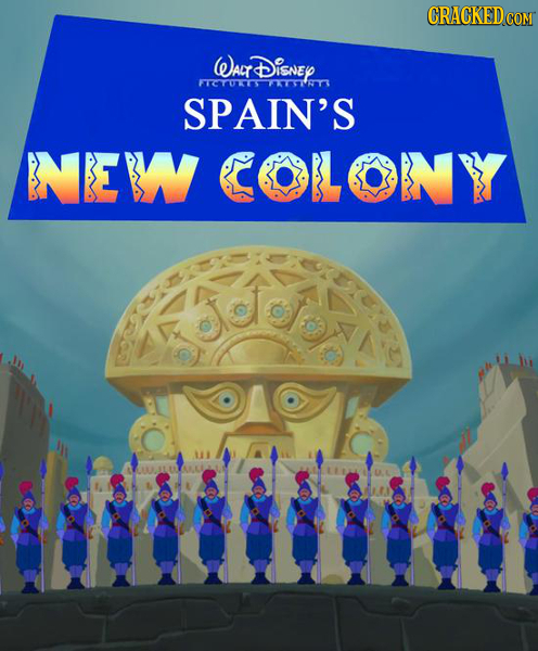 CRACKEDcO WALT rDiSNEY FICTOLT S7R3 SPAIN'S NERW COLLONY