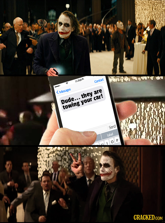 1-2p.m Contact aeeo L Messages are they car! Dude... your towing Send label P CRACKED.COM