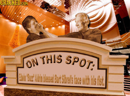 GRAGKEDCO GOM THIS SPOT: ON EW Buud AIN'N lassed Bart sloels face with his fist